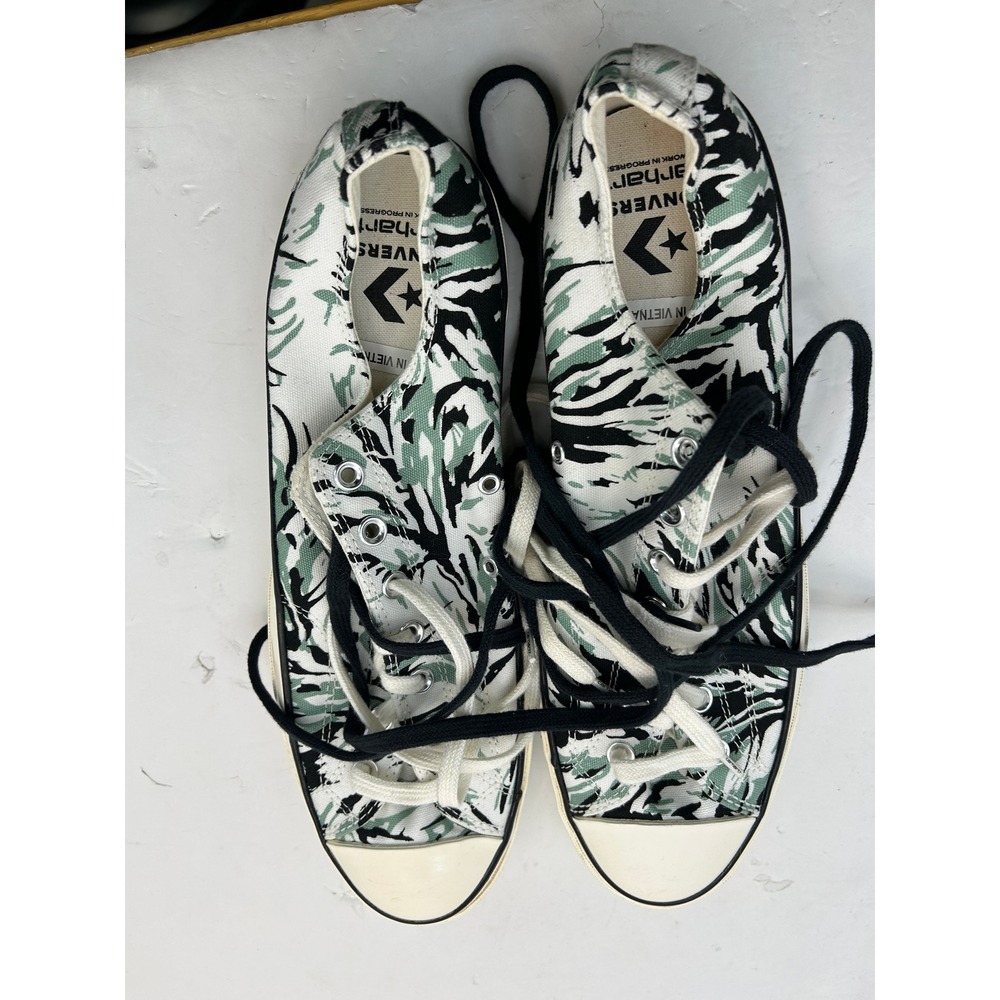 Converse Carhartt WIP Chuck 70 Low Mens 13 Green Tiger Camo Sneaker